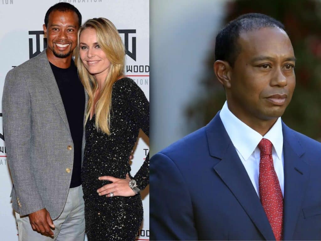 Tiger Woods with Lindsey Vonn